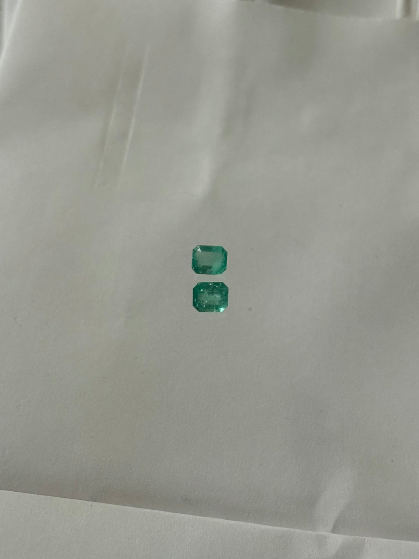 pair of emeralds radiant cut