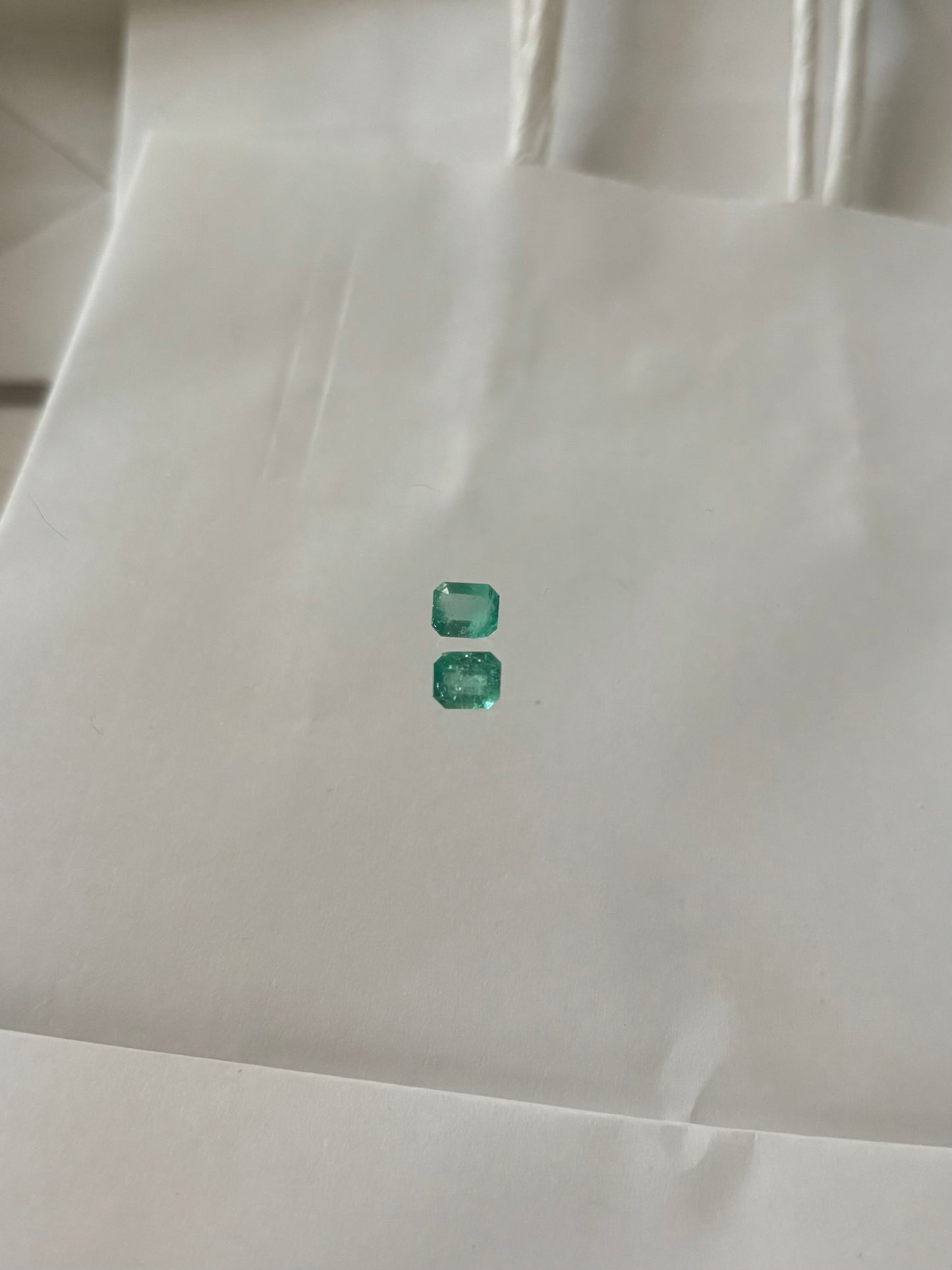 pair of emeralds radiant cut